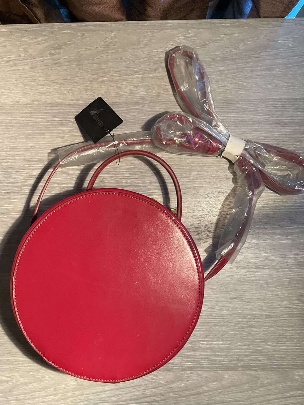 NWT Forever 21 Red Round Crossbody Bag